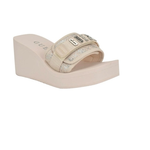 Guess Shoes - Women's Dellean Quattro Eva Single Band Logo EVA Wedge Sandals